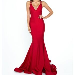 Navy blue prom dress